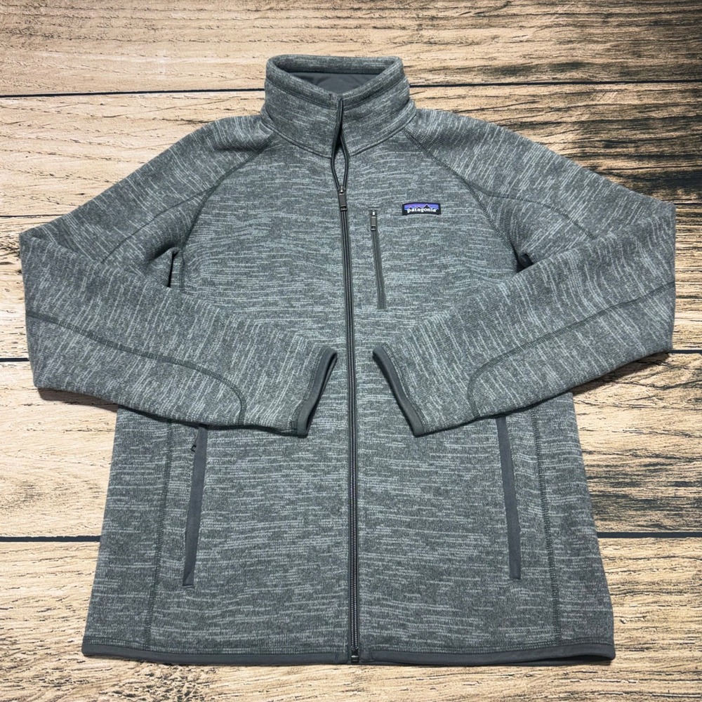 Patagonia Better Sweater Full Zip Jacket Mens M Gray STY25527 Fleece Heathered